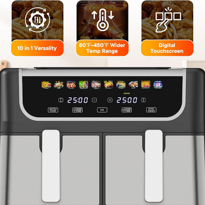 RoastyAir Dual Air Fryer Large meal versatility