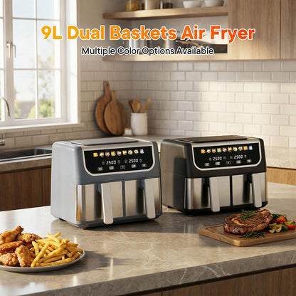 RoastyAir Dual Air Fryer Large meal versatility