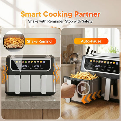 RoastyAir Dual Air Fryer Large meal versatility