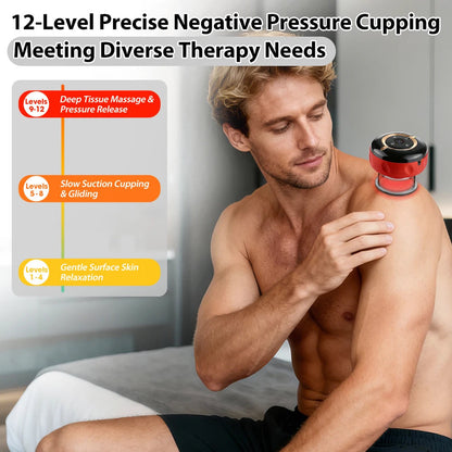SapixAmi 3-in-1 Smart Cupping Therapy with Red Light & Heat