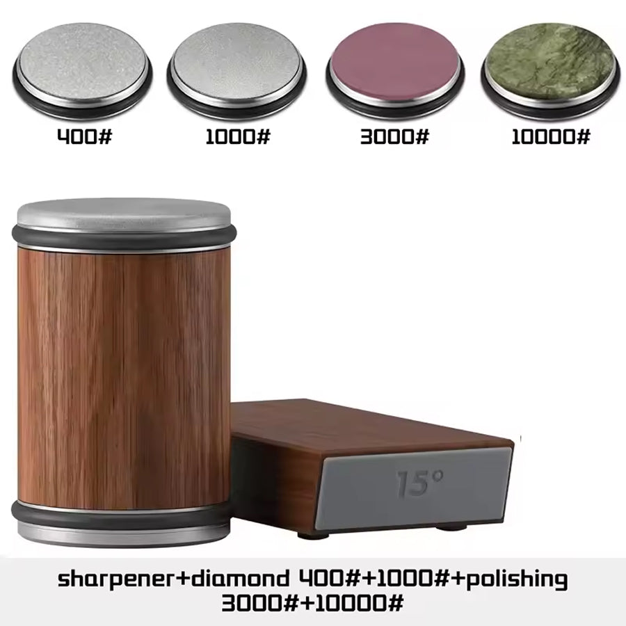 NexiRoll Knife Sharpener with 15/20° Magnetic Angle Guide