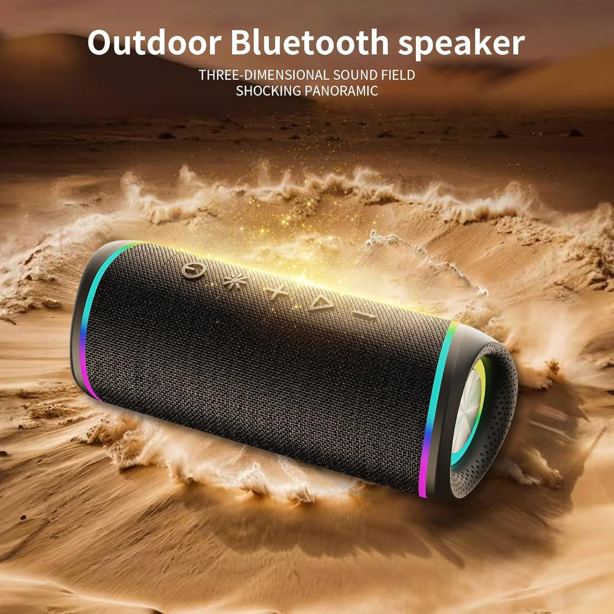 SonikPode Portable Bluetooth Speaker 30W HD Sound IPX5 Waterproof