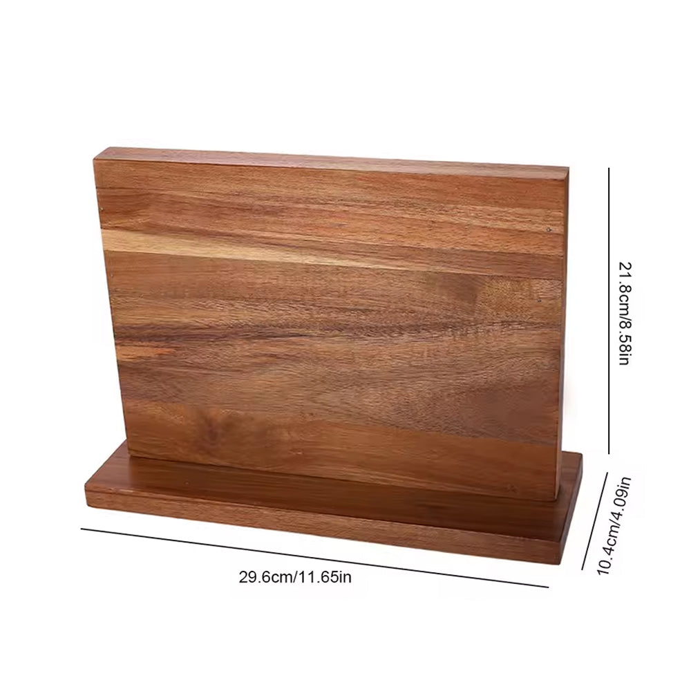 Stilynta Acacia Wood Magnetic Knife Block Storage Holder