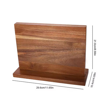 Stilynta Acacia Wood Magnetic Knife Block Storage Holder