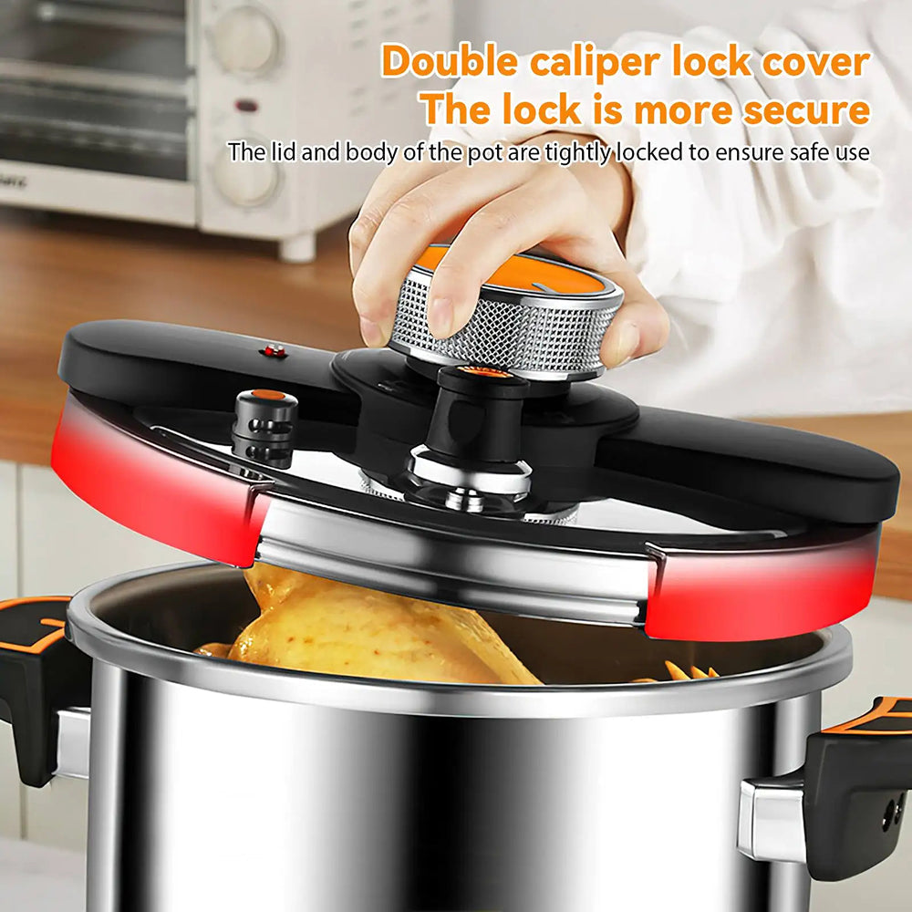 StoviFast 80kPa Fast Stovetop Pressure Cooker with Twist Lock Lid
