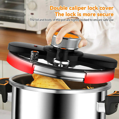 StoviFast 80kPa Fast Stovetop Pressure Cooker with Twist Lock Lid