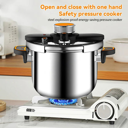 StoviFast 80kPa Fast Stovetop Pressure Cooker with Twist Lock Lid