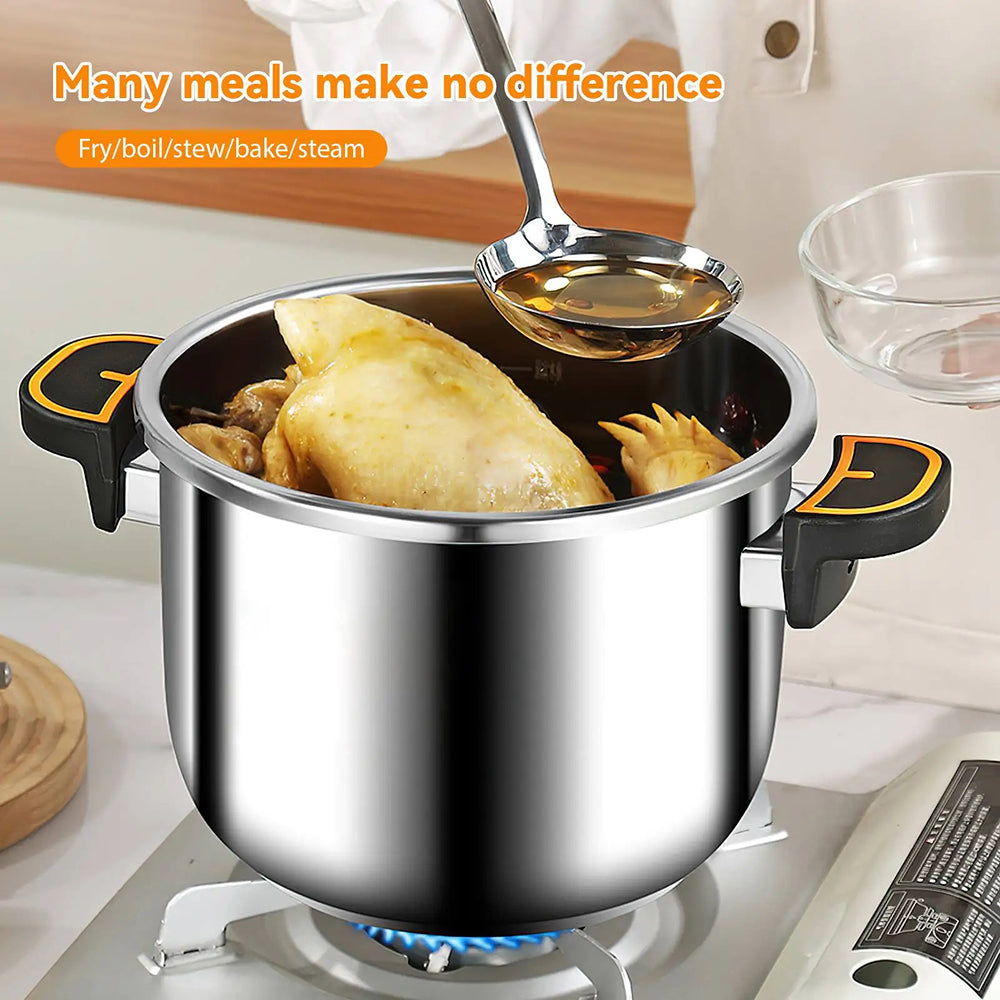 StoviFast 80kPa Fast Stovetop Pressure Cooker with Twist Lock Lid