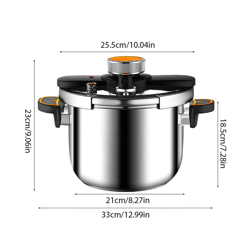 StoviFast 80kPa Fast Stovetop Pressure Cooker with Twist Lock Lid