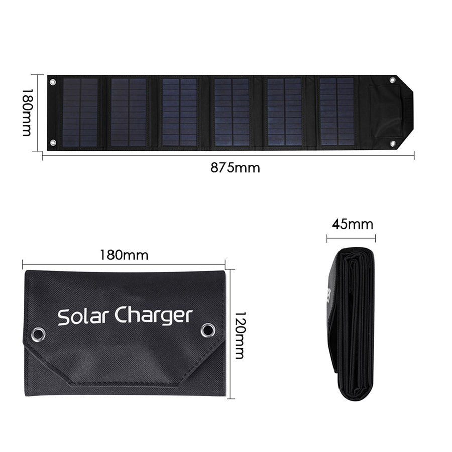 SundiFold High-Efficiency Foldable Solar Charger for Camping