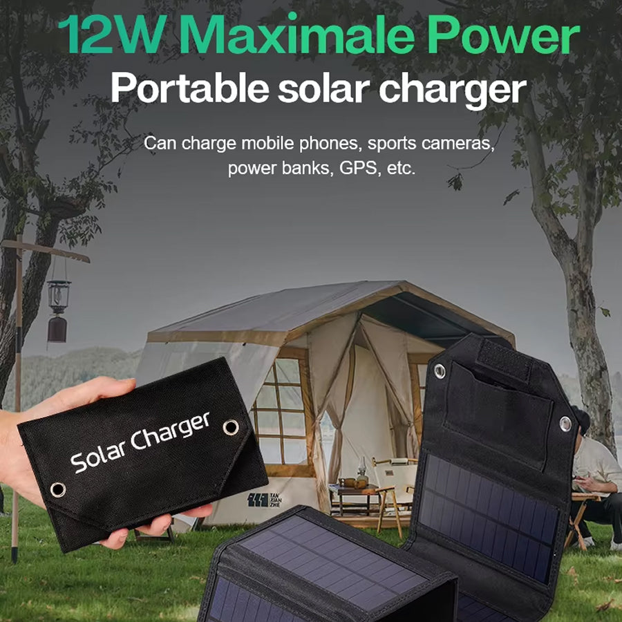 SundiFold High-Efficiency Foldable Solar Charger for Camping