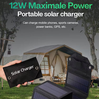 SundiFold High-Efficiency Foldable Solar Charger for Camping