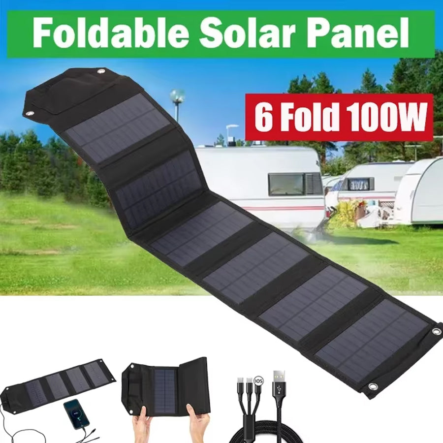 SundiFold High-Efficiency Foldable Solar Charger for Camping