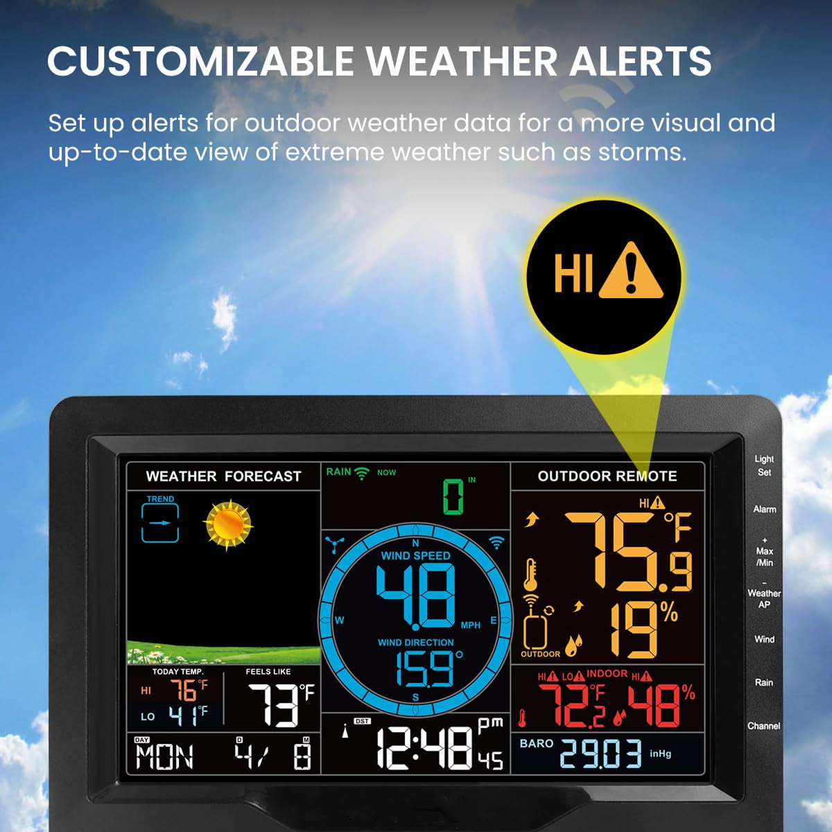 TaciAtmos 8-in-1 Hyperlocal Professional Weather Station
