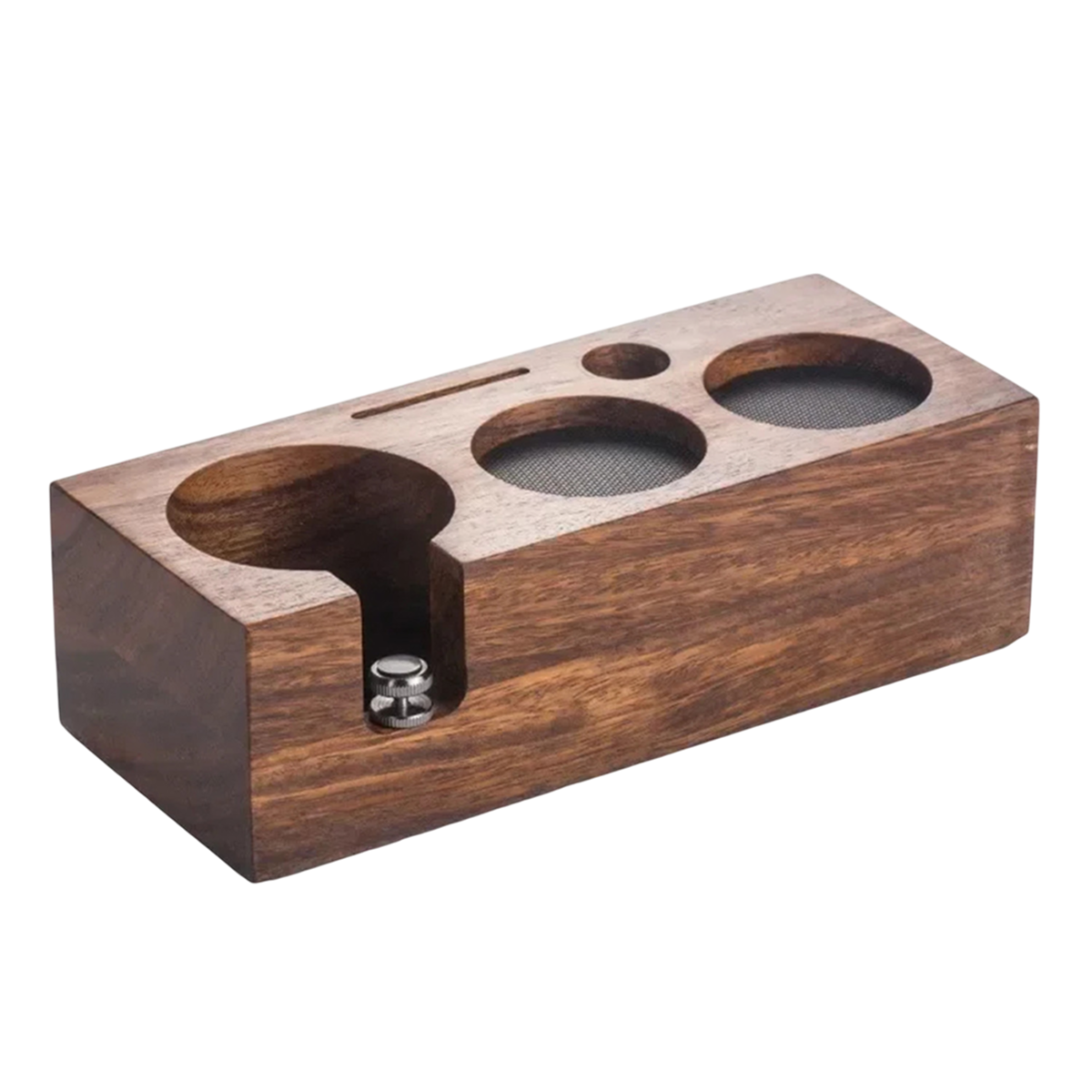 TampeVost Solid Wood Coffee Tamper Holder & Barista Station