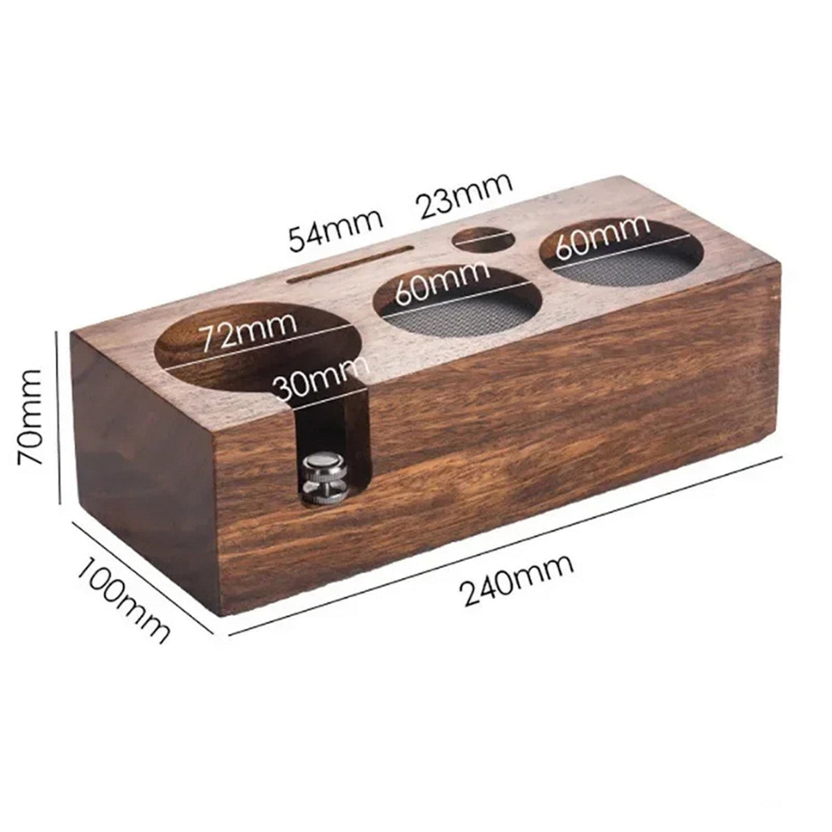 TampeVost Solid Wood Coffee Tamper Holder & Barista Station