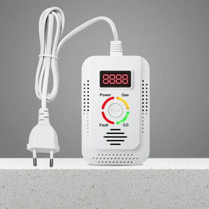 TeadLorel 2-in-1 Natural Gas and Carbon Monoxide Detector with LCD Display