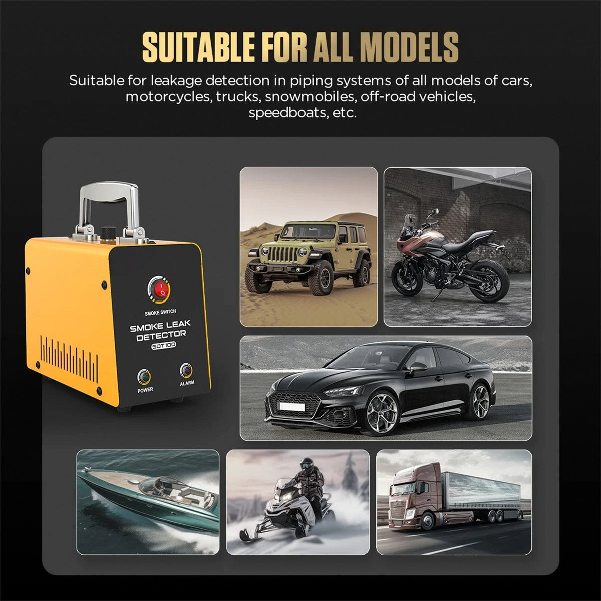 TekDanix Portable Smoke Machine for Car Leak Detection