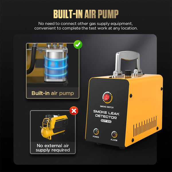 TekDanix Portable Smoke Machine for Car Leak Detection