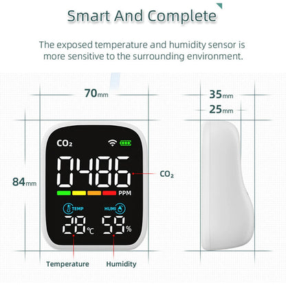 Tilleroic Air Quality & VOC Detector with Wi-Fi Monitoring