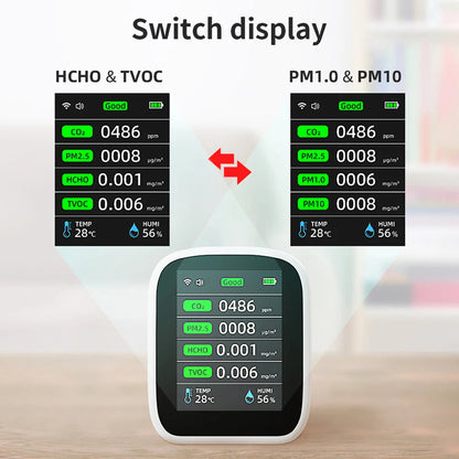 Tilleroic Air Quality & VOC Detector with Wi-Fi Monitoring