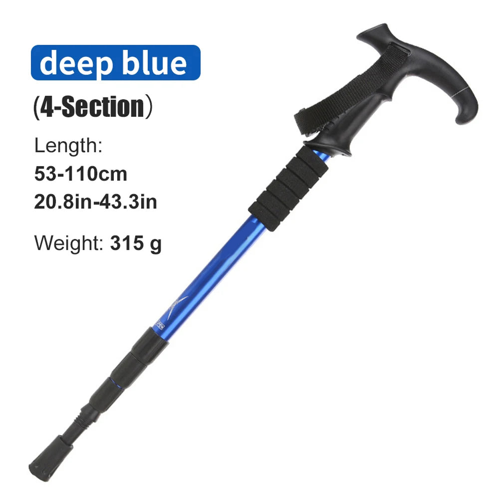 TrekPixin Trekking Poles for Hiking Adjustable T-Handle Aluminum Alloy