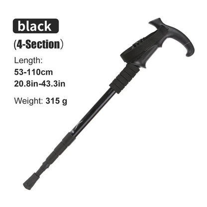 TrekPixin Trekking Poles for Hiking Adjustable T-Handle Aluminum Alloy