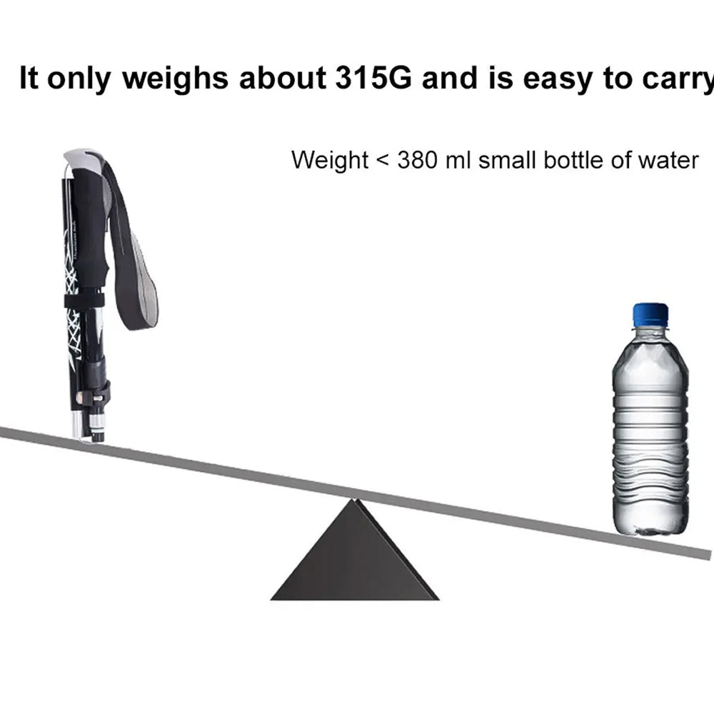 TrekPixin Trekking Poles for Hiking Adjustable T-Handle Aluminum Alloy