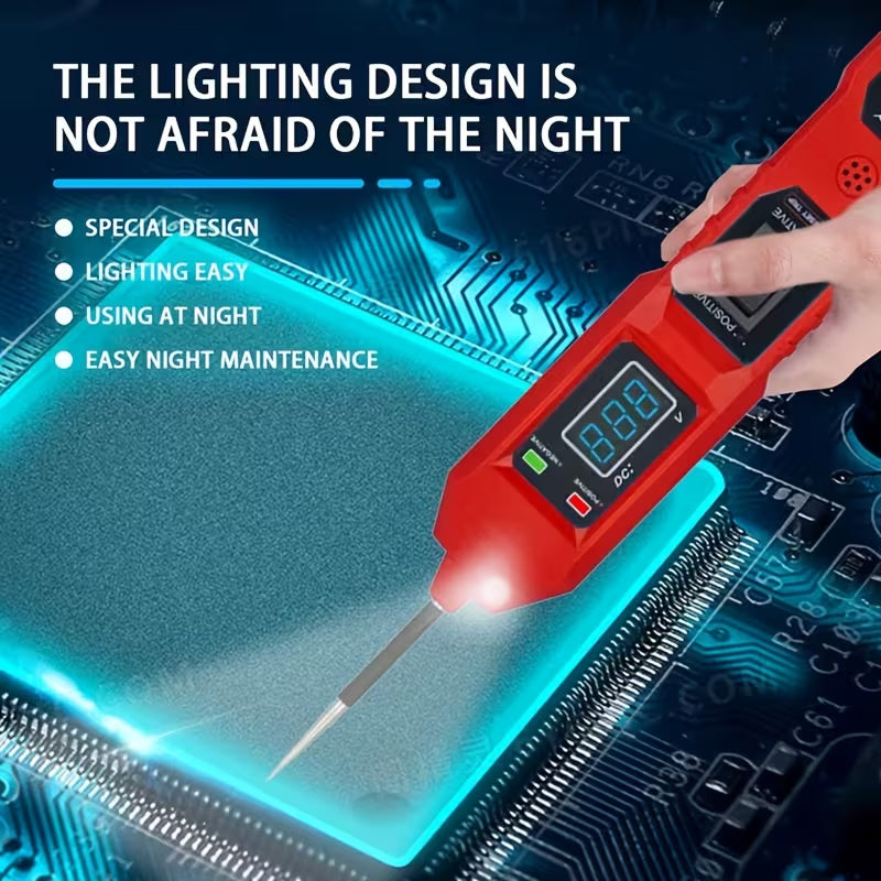 TyvixAxi 6V-24V Digital Automotive Continuity Tester with LED Floodlight