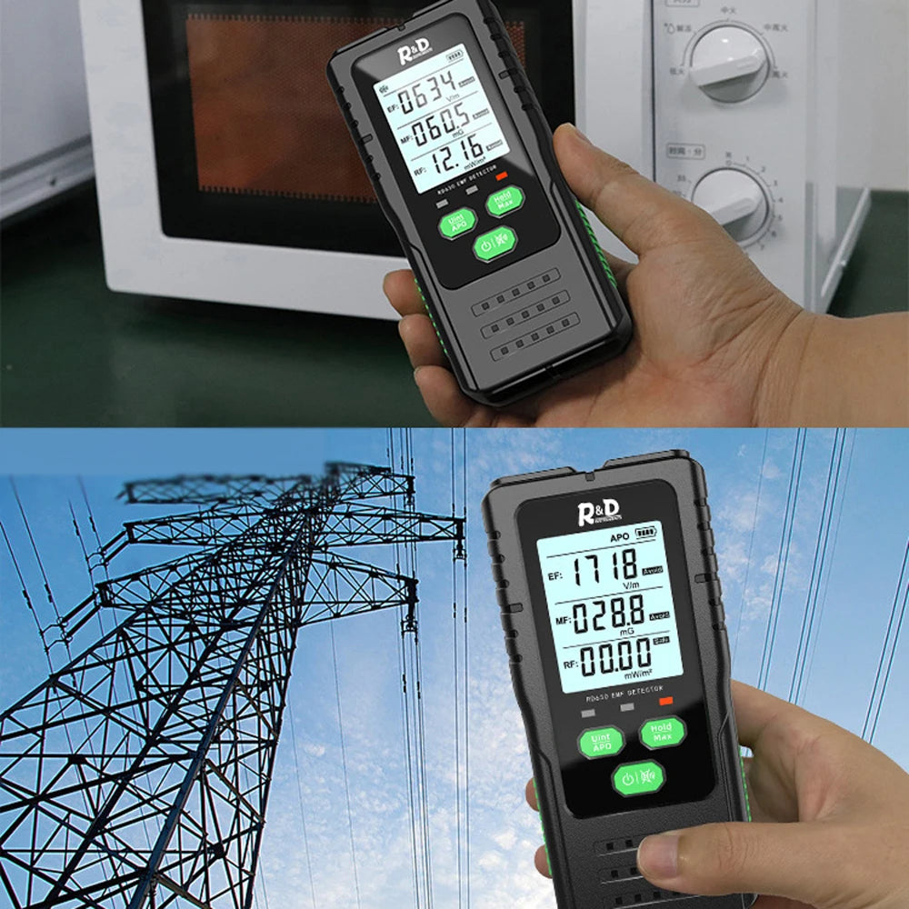 VisZelie Professional EMF RF EF Radiation Detector Meter