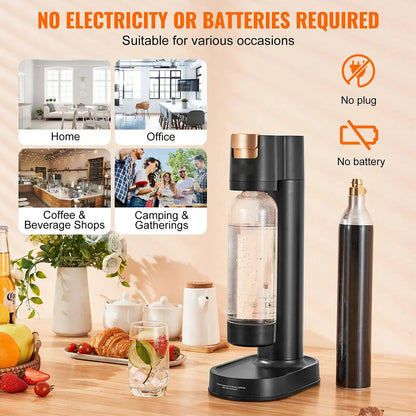 WaSekix Homemade Soda Water Maker - 3s Instant Carbonation