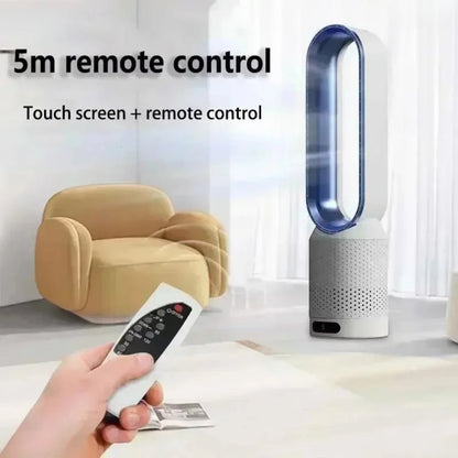 WhisParu Bladeless Fan 8-Speed 30dB Sleep Mode 90° Oscillation Negative Ion Air Purifier