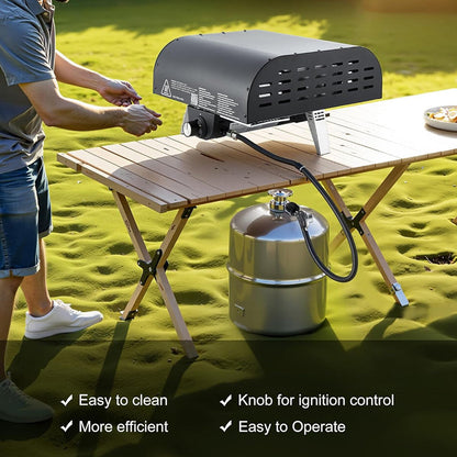 ZariKexi Portable Gas-Powered Outdoor Pizza Oven